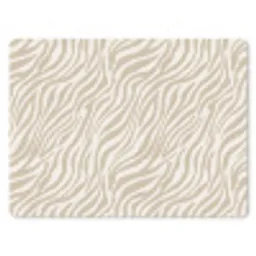 Zebra - Patroon - Beige muismat rubber klein 262 -3d