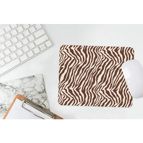 Zebra - Patroon - Zwart - Wit muismat rubber klein 262 -witbureau