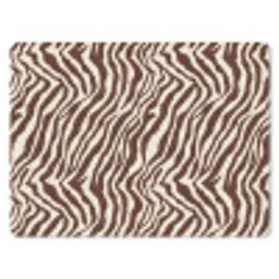 Zebra - Patroon - Zwart - Wit muismat rubber klein 262 -3d