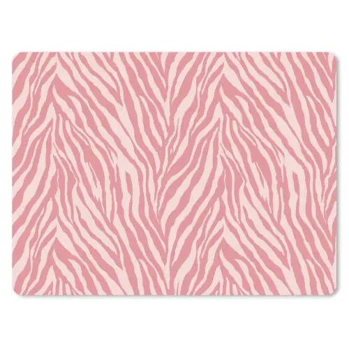 Zebra - Print - Roze muismat rubber klein 262 -3d