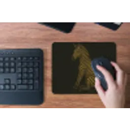 Zebra - Strepen - Goud muismat rubber klein -toetsenbord