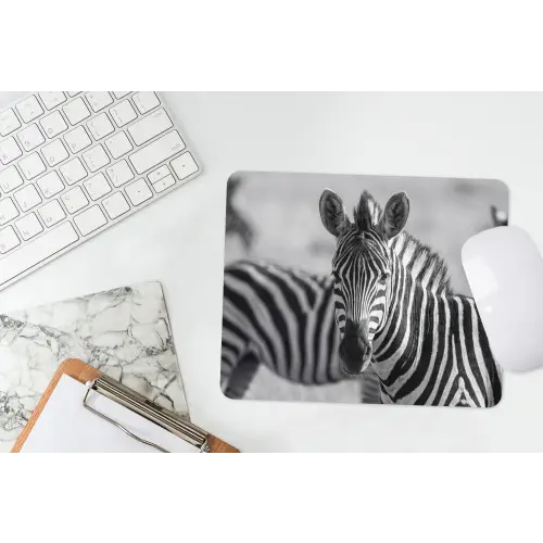 Zebra's - Zwart - Wit muismat rubber klein -witbureau