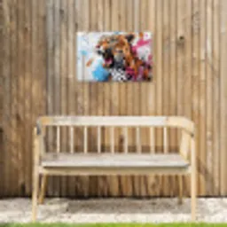 Abstract - Luipaard - Kleurrijk Tuinposter op houten frame 2 cm dik klein -sfeer4