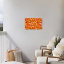 Abstract - Verf - Rood Tuinposter op houten frame 2 cm dik klein 845 -sfeer1
