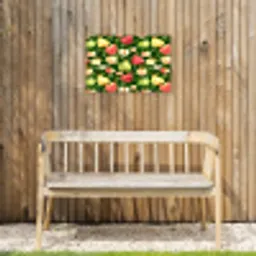 Appels - Peren - Fruit - Groen Tuinposter op houten frame 2 cm dik klein 845 -sfeer4