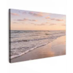 Strand - Branding - Wolken Tuinposter op houten frame 2 cm dik klein -3d