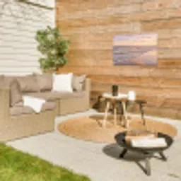Strand - Branding - Wolken Tuinposter op houten frame 2 cm dik klein -sfeer2