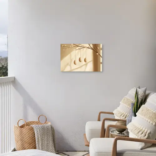 Beige - Paastak - Eieren Tuinposter op houten frame 2 cm dik klein -sfeer1