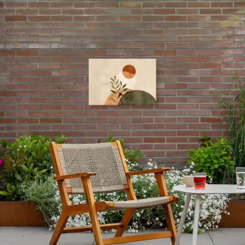 Takken - Vormen - Abstract Tuinposter op houten frame 2 cm dik klein -sfeer3