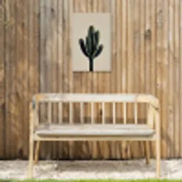 Cactus - Subtiel - Groen Tuinposter op houten frame 2 cm dik klein -sfeer4