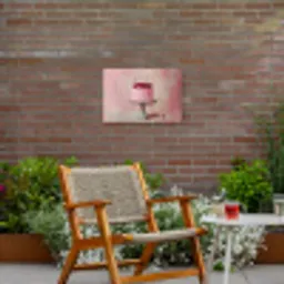 Taart - Pink - Cherry Tuinposter op houten frame 2 cm dik klein -sfeer3
