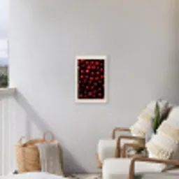 Kersen - Rood Tuinposter op houten frame 2 cm dik klein -sfeer1
