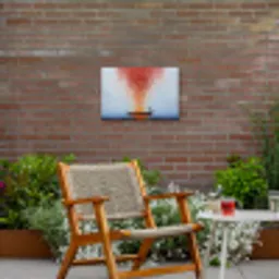 Wolk - Confetti - Boot - Wateroppervlakte Tuinposter op houten frame 2 cm dik klein -sfeer3