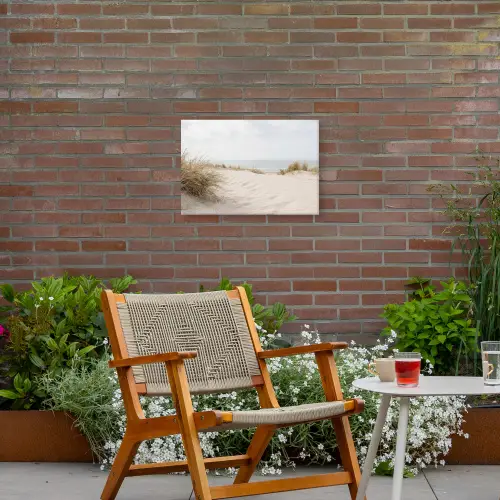 Wolken - Duinlandschap - Zand Tuinposter op houten frame 2 cm dik klein -sfeer3