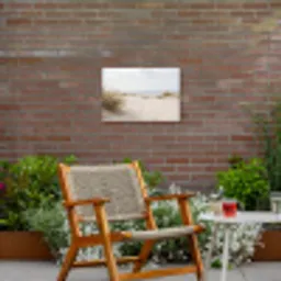 Wolken - Duinlandschap - Zand Tuinposter op houten frame 2 cm dik klein -sfeer3