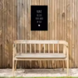 Papa ik lijk steeds meer op jou - Quotes - Stef Bos - Papa - Spreuken Tuinposter op houten frame 2 cm dik klein -sfeer4