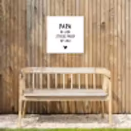 Papa - Spreuken - Stef Bos - Papa ik lijk steeds meer op jou - Quotes Tuinposter op houten frame 2 cm dik klein -sfeer4