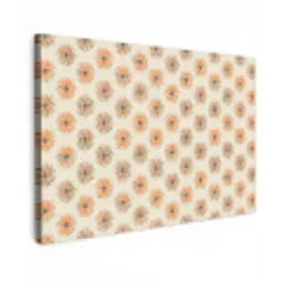 Madelief - Patroon - Oranje Tuinposter op houten frame 2 cm dik klein 845 -3d