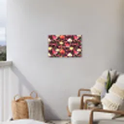 Donker - Bladeren - Fruit Tuinposter op houten frame 2 cm dik klein 845 -sfeer1