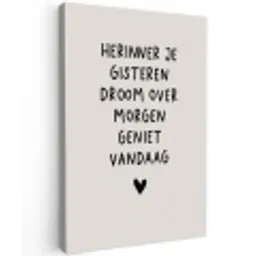 droom-beige Tuinposter op houten frame 2 cm dik klein -3d