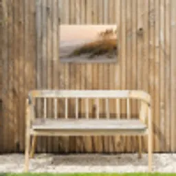 Duinlandschap - Zonsondergang - Strand Tuinposter op houten frame 2 cm dik klein -sfeer4