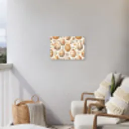 Paaseieren - Bruin - Bloemen Tuinposter op houten frame 2 cm dik klein -sfeer1