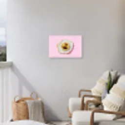 Ei - Disco - Ontbijt - Glitter Tuinposter op houten frame 2 cm dik klein -sfeer1