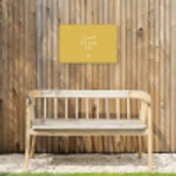 Geniet van elke dag Tuinposter op houten frame 2 cm dik klein -sfeer4