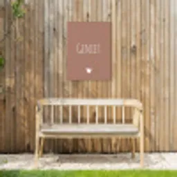 Geniet - Spreuken -Quotes Tuinposter op houten frame 2 cm dik klein -sfeer4