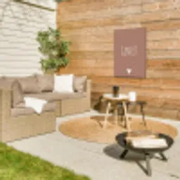 Geniet - Spreuken -Quotes Tuinposter op houten frame 2 cm dik klein -sfeer2