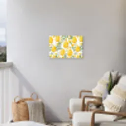 Bloemen - Paaseieren - Geel Tuinposter op houten frame 2 cm dik klein -sfeer1