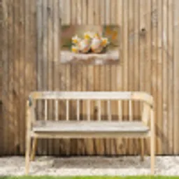 Bloemen - Eieren - Geschilderd Tuinposter op houten frame 2 cm dik klein -sfeer4