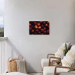 Fruit - Close up - Nectarines Tuinposter op houten frame 2 cm dik klein -sfeer1