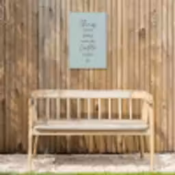 Thuis is het plekje waar de liefde woont Tuinposter op houten frame 2 cm dik klein -sfeer4