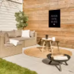 Van jou wil ik er nog wel eentje - Quotes - Spreuken Tuinposter op houten frame 2 cm dik klein -sfeer2