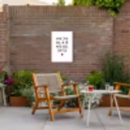 Van jou wil ik er nog wel eentje - Quotes - Spreuken Tuinposter op houten frame 2 cm dik klein -sfeer3