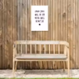 Van jou wil ik er nog wel eentje - Quotes - Spreuken Tuinposter op houten frame 2 cm dik klein -sfeer4