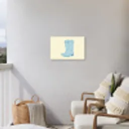 Illustratie - Cowboylaarzen - Patroon Tuinposter op houten frame 2 cm dik klein -sfeer1