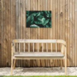 Intrigerende Bladpatronen Tuinposter op houten frame 2 cm dik klein -sfeer4