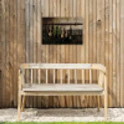 Keukengerei - Rustiek - Tegels - Kruiden Tuinposter op houten frame 2 cm dik klein -sfeer4