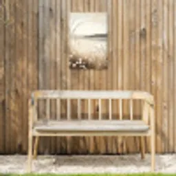 Meer - Water - Natuur - Beige Tuinposter op houten frame 2 cm dik klein -sfeer4