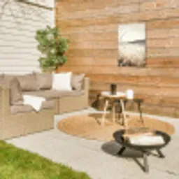 Meer - Water - Natuur - Beige Tuinposter op houten frame 2 cm dik klein -sfeer2