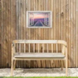 Lavendelvelden bij Zonsopgang Tuinposter op houten frame 2 cm dik klein -sfeer4