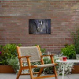 Lavendel - Lepel - Vork Tuinposter op houten frame 2 cm dik klein -sfeer3