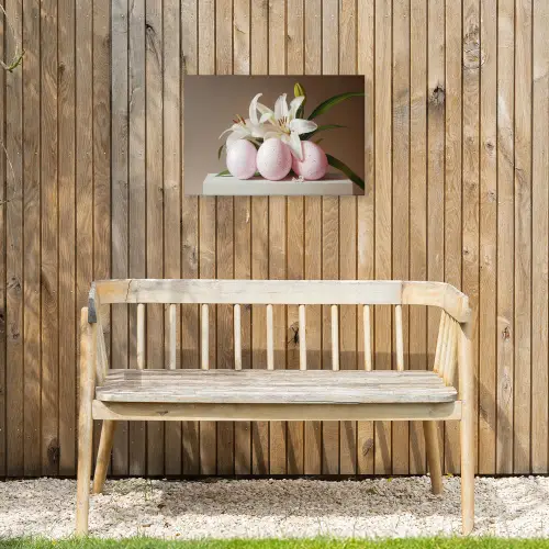Lelies - Eieren - Pasen Tuinposter op houten frame 2 cm dik klein -sfeer4