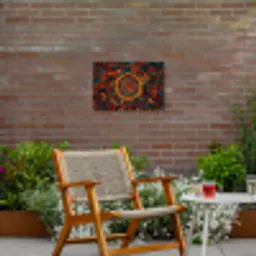 Mandala - Cirkels - Patronen Tuinposter op houten frame 2 cm dik klein -sfeer3