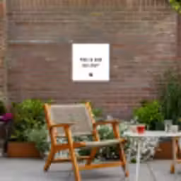 Mag ik dan bij jou - Spreuken - Claudia de Breij - Quotes Tuinposter op houten frame 2 cm dik klein -sfeer3