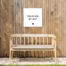 Mag ik dan bij jou - Spreuken - Claudia de Breij - Quotes Tuinposter op houten frame 2 cm dik klein -sfeer4