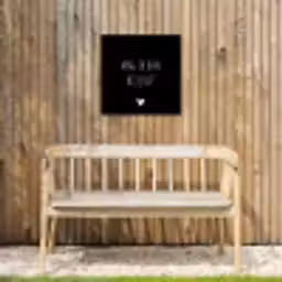 Mag ik dan bij jou - Spreuken - Quotes - Claudia de Breij Tuinposter op houten frame 2 cm dik klein -sfeer4