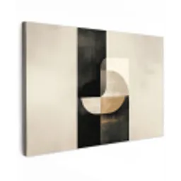 Modern - Vierkant - Vormen Tuinposter op houten frame 2 cm dik klein -3d